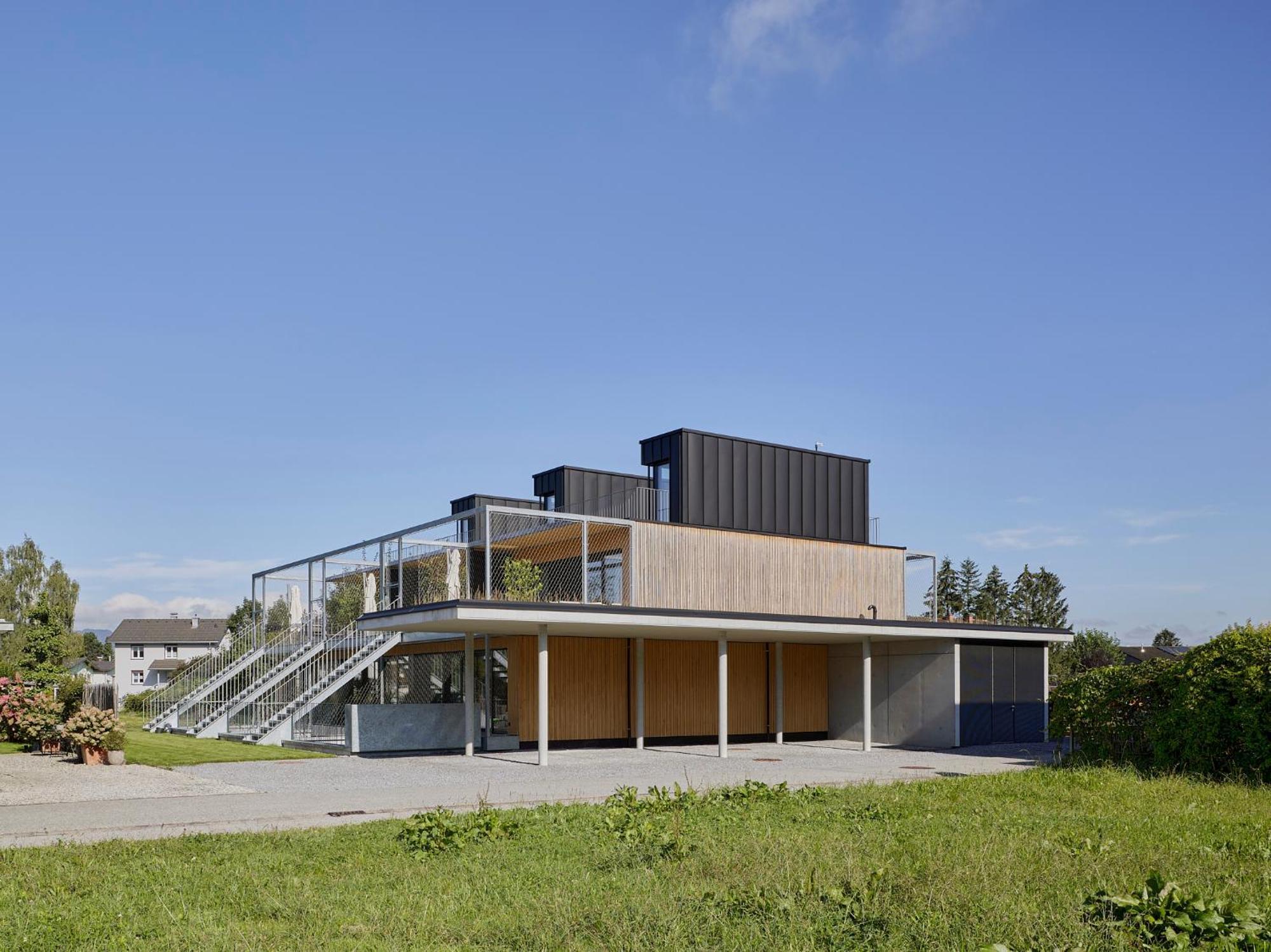 Architektenhaus Rhaa Mit Terrassen Altach Extérieur photo