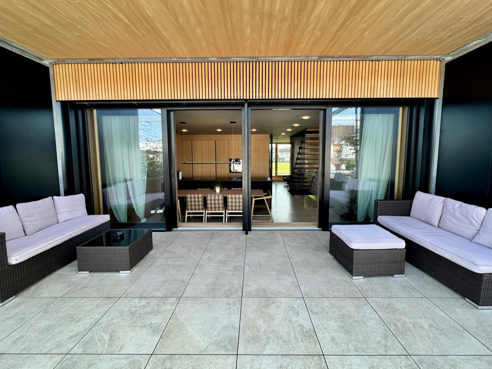 Architektenhaus Rhaa Mit Terrassen Altach Extérieur photo
